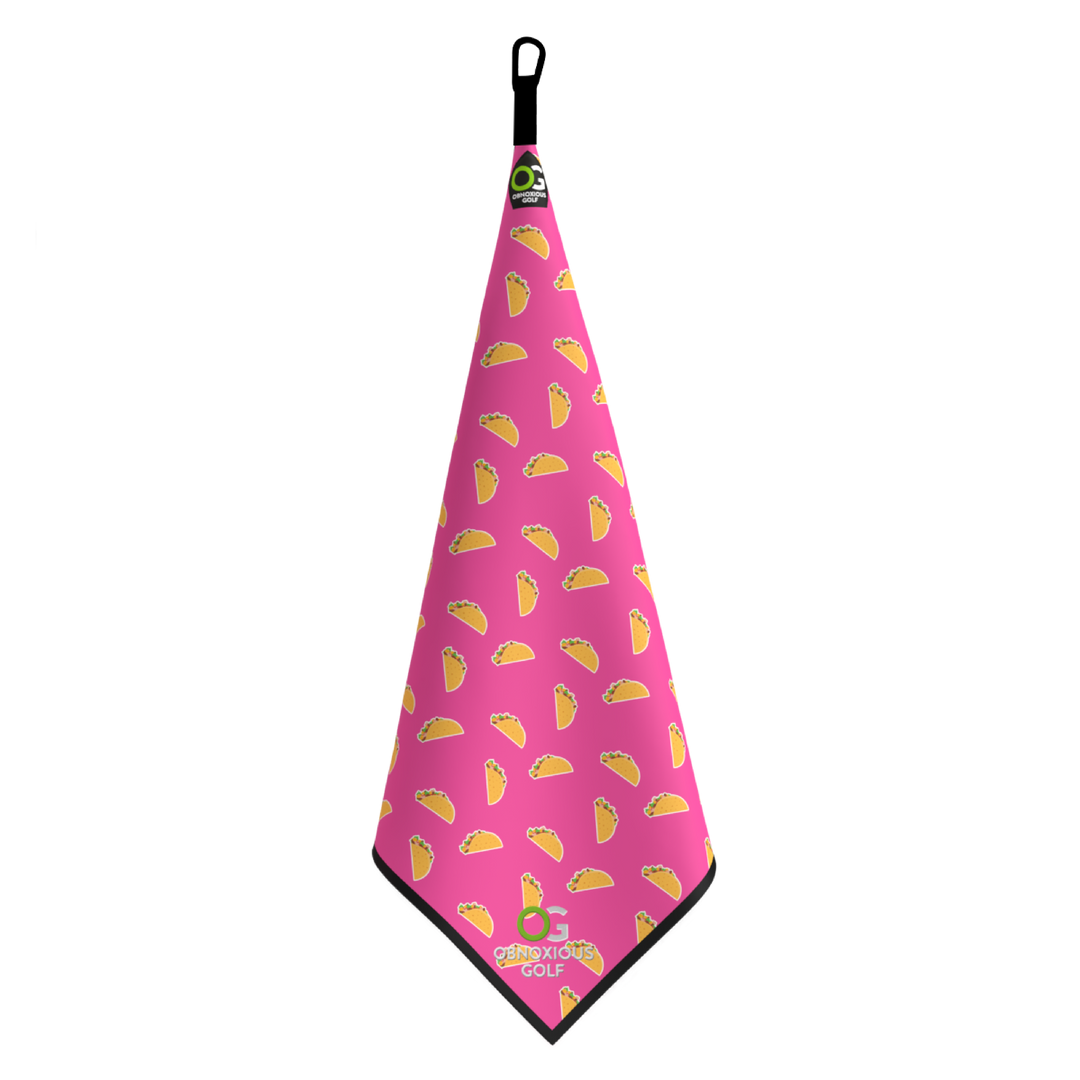 Obnoxious Pink The Obnoxious Towel - Pink Taco Edition – Obnoxious Golf